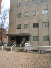 Front of the Sears Library Building